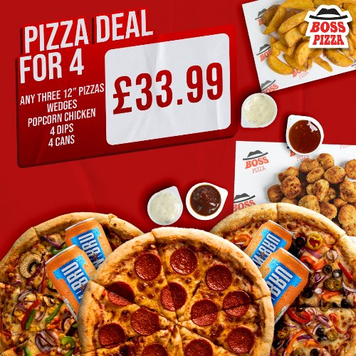 Pizza Deal For 4 People