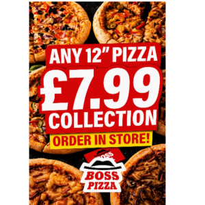 --  Any Pizza £7.99 Collection Only